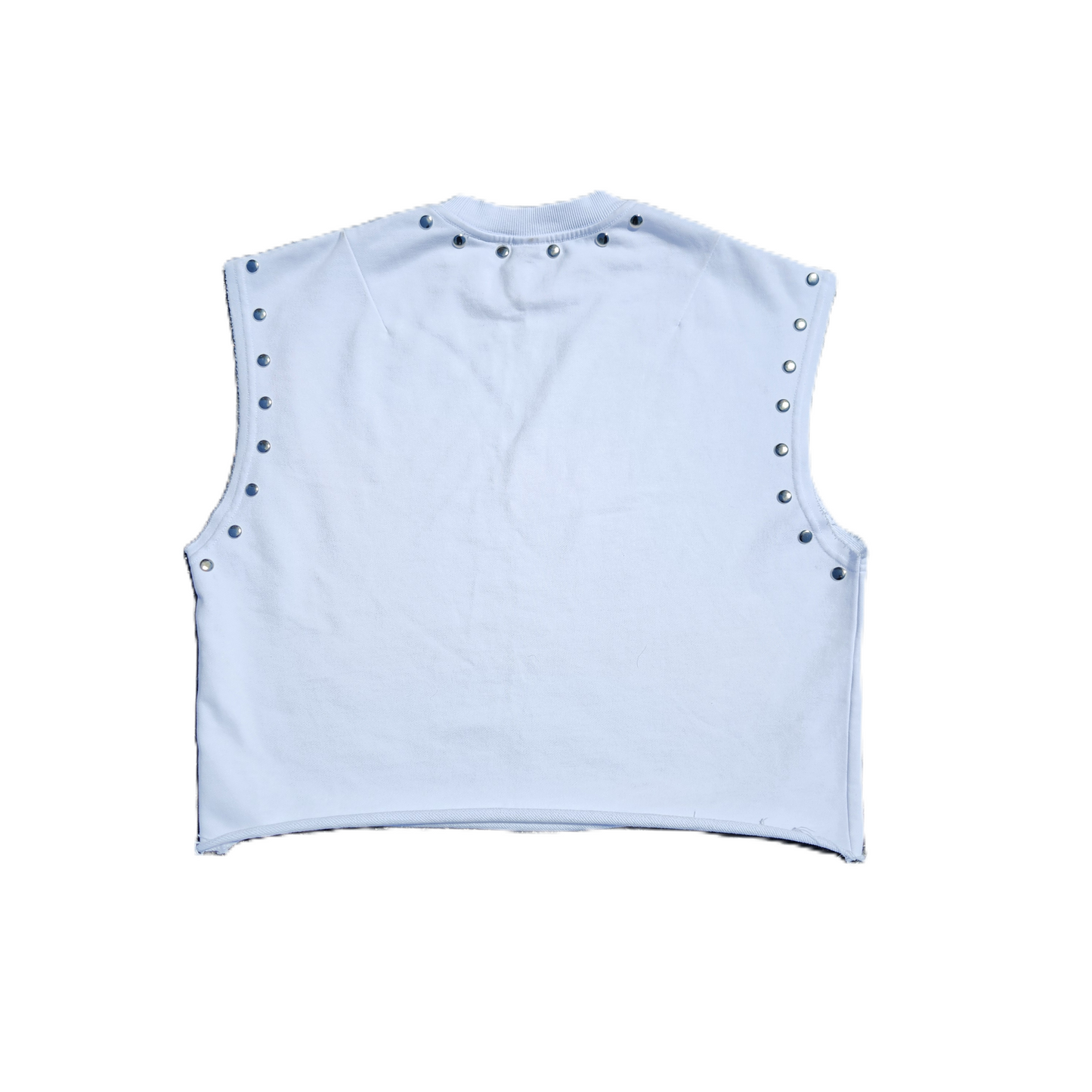 Divine Rejection Sleeveless Oversized Cropped T-Shirt