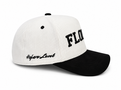 Florida Corduroy & Suede Snapback (Black/White)